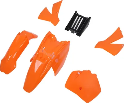Zdjęcie produktu dla Zestaw osłony owiewki przedniego koła pomarańczowy Zestaw osłony przeciwbryzgowej do motocykli Senior Adventure Junior 50cc SX SR JR 1997-2010