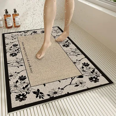 Obrázok produktu pre Podložka pod sprchu, protišmyková, 40x60 cm, PVC, s odtokovým otvorom, mäkká a pohodlná