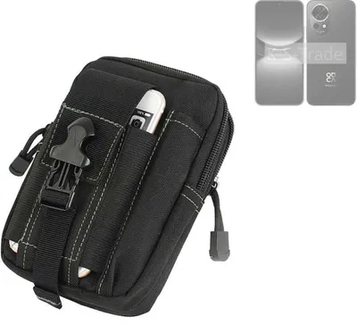 Produktbild von K-S-Trade Gürtel Tasche kompatibel mit Huawei nova 12 Pro Gürteltasche Holster Schutz Hülle Handy Hülle Smartphone outdoor Handy-Hülle schwarz