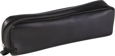 Produktbild von Clairefontaine Schlamper-Etui rechteckig Leder schwarz