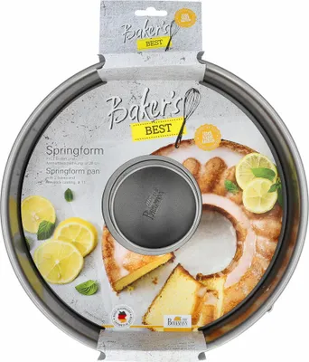 Immagine prodotto di Teglia BIRKMANN con 2 basi, Ø 28 x H 8,5 cm, Con base piatta e tubolare, Bordo extra alto, Antiaderente