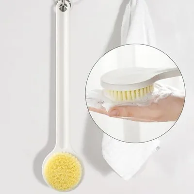 Produktbild von Duschbürsten mit langem Griff und Nylonborsten zur Körpermassage und Hautreinigung, 3 Stück