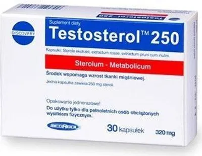 Produktbild von 6 x Megabol Testosterol 250 Testo Sterol 30 Caps Hardcore  Pre Workout Supplement