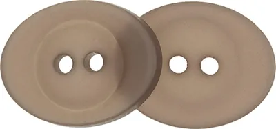 Immagine prodotto di Bottone - set di 6 - 16x18 mm - Marrone