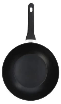Produktbild von MasterChef 525504 Wokpfanne, 28 cm max. Durchmesser, Aluminium, Induktionsherd-geeignet, Antihaftbeschichtung