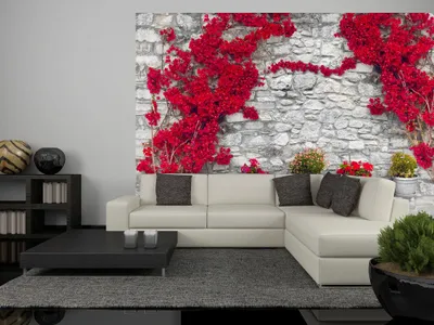 Produktbild von Vlies Fototapete 400x280 cm Tapeten Wandtapete XXL Blumen Steine b-A-0009-a-d