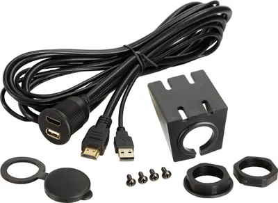 Produktbild von Universal Einbaubuchse / Aufbaugehäuse USB/HDMI