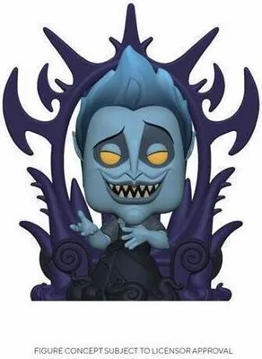 A Funko Pop! vinyl figure of Hades from Disney's Hercules, seated on his throne.
