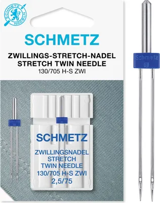 Zdjęcie produktu dla Schmetz 130/705 H-S ZWI SMS 2,5 75 Igła do maszyny do szycia