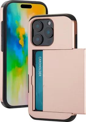 Produktbild von imoshion Backcover mit Kartenfach iPhone 16 Pro - Rosé gold