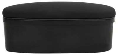 Image de Boîte de rangement universelle pour accoudoir de voiture - Organisateur pour accoudoir central - Fabriquée en ABS robuste et en similicuir - Rangement intérieur pour voiture - Noir