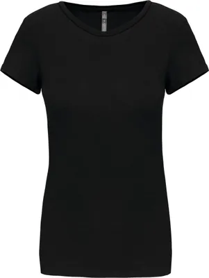 Produktbild von Kariban Kurzarm-Damen-T-Shirt mit Rundhalsausschnitt
