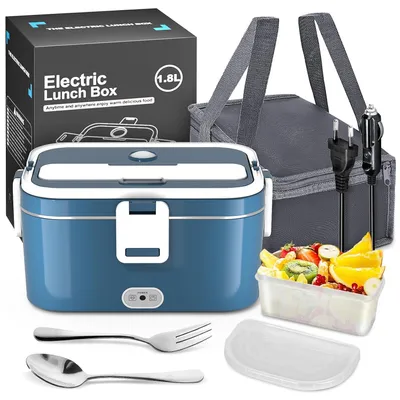 Image de VIYSPNV : Boîte à lunch de 1,8 litre, chauffante, pour la voiture et le bureau