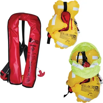 Produktbild von Lalizas Lamda 330n No Spray Hood Automatische Rettungsweste Gelb,Rot  Gelb,Rot One Size
