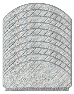 Wischmopp-Tuch für ECOVACS DEEBOT, 10er-Pack, Mikrofaser, grau