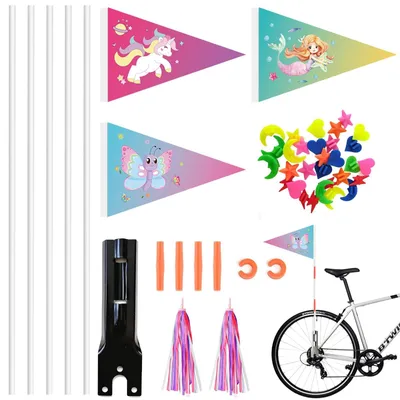 Obrázok produktu pre Sada vlajok na bicykel pre zvýšenie bezpečnosti