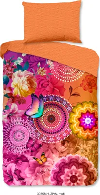 Produktbild von Hip Bettwäsche mit Mandalas -Ziva - 140x200 cm-  100% Baumwolle / Satin