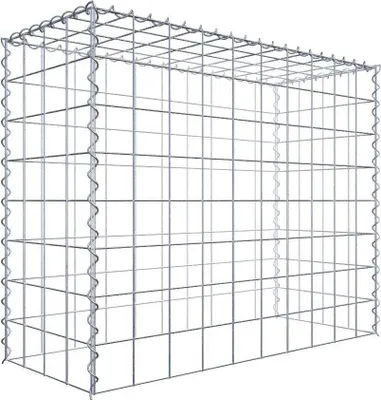 Produktbild von Anbaugabione Typ 3 100 cm x 80 cm x 40 cm (L x H x T), Maschenweite 10 cm x 10 cm, Spirale