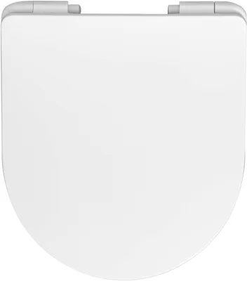 Produktbild von Saqu WC-Sitz 37,2x40,8 cm - Weiß - Toilettendeckel mit Absenkautomatik,