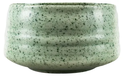Produktbild von Cebador - Matcha Schale Rokku 500ml Grün mit Punkten - Keramik Matchawan zum Aufschlagen - Traditionelle Form - Spülmaschinenfest - Teeschale