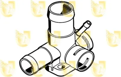 Produktbild von UNIGOM 341830 Kühlmittelflansch für VW GOLF III (1H1) Wasserflansch