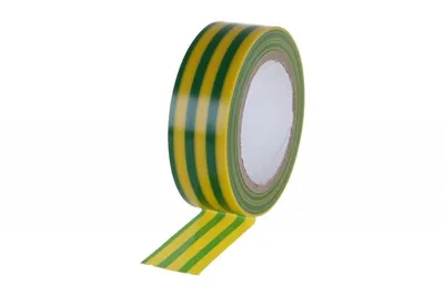 Produktbild von Grün-gelbes Elektrisches PVC Klebeband, 19mm breit, 0.13mm dick, 10m lang