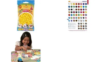 Image de HAMA perles vert pastel 1000pcs, 1sachet
