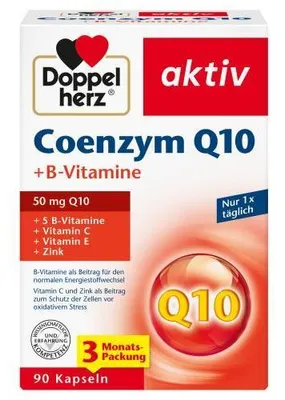 Obrázok produktu pre Dvojité srdce Koenzým Q10 + B vitamíny Kapsule 90 kapsúl