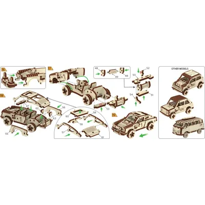 Produktbild von WOODEN.CITY RALLY CAR 4, 113 Stück(e)