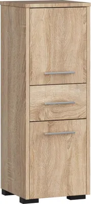 Produktbild von 3xEliving KORALIA D2SZ1 Hochschrank, Badezimmerschrank in Sonoma Eiche 85x30x30