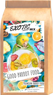 Zdjęcie produktu dla Premium Parrot Food- Exotic Parrot Mix -mieszanka owoców egzotycznych dla dużych papug 1kg