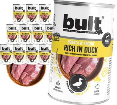 Image de ALIMENTATION HUMIDE POUR CHIENS BULT BOÎTE RICHE EN CANARD LOT DE 12 x 400 g