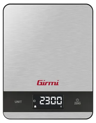 Immagine prodotto di Girmi PS05 bilancia da cucina Acciaio inox Superficie piana Rettangolo Bilancia da cucina elettronica