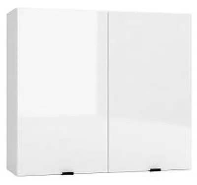Productafbeelding van Alice W80 keukenn-Wandkast met 2 deuren, 80 x 72 x 28,8 cm, wit hoogglans/wit