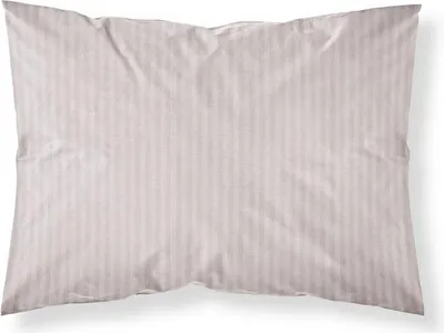 Produktbild von Kissenbezug, Schlafkissenbezug, Damast, 100% Baumwolle, Streifen 70x80 Puderrosa