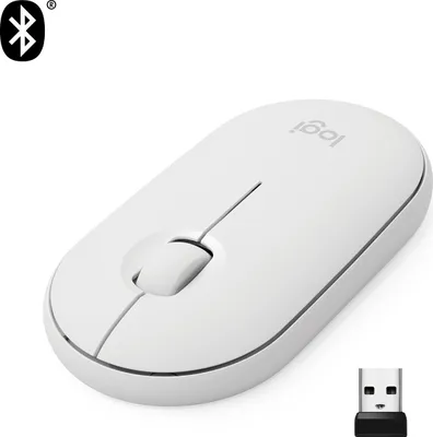 Produktbild von Logitech M350 Pebble Wireless white