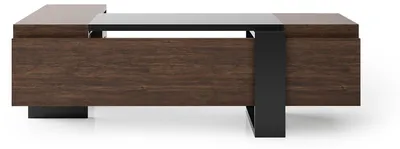Obrázok produktu pre Edler Brauner Schreibtisch Holztisch Bürotisch Arbeitszimmer Tisch