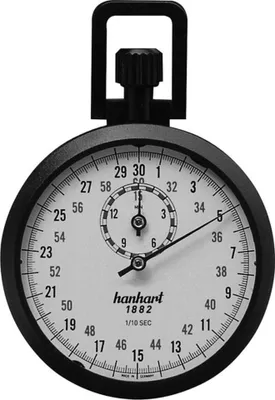 Produktbild von hanhart Prazisions-Kronen-Stoppuhr 1/10 -Sek. 15 min.