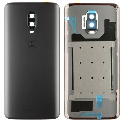 Produktbild von Oneplus 6T Backcover + Kameraglas + Kleber (Midnight Black (matt)), Schwarz