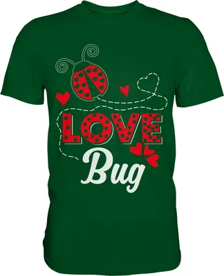 Produktbild von Marienkäfer Insekten T-Shirt – Bottle Green / XL