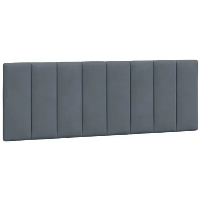 Obrázek produktu pro Polštář na čelo postele Hanko tmavě šedý 120 cm samet