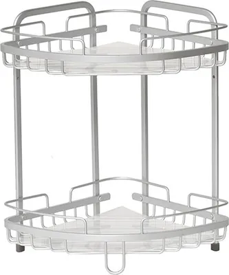 Produktbild von Tendance Duschregal Eckregal silber Aluminium 24x32,5x36 cm