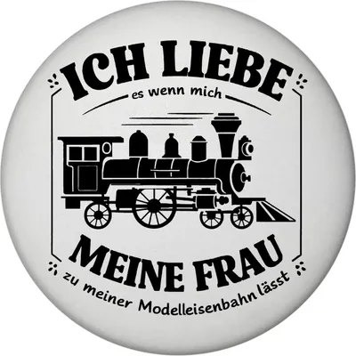 Produktbild von Ich liebe meine Modelleisenbahn Magnet