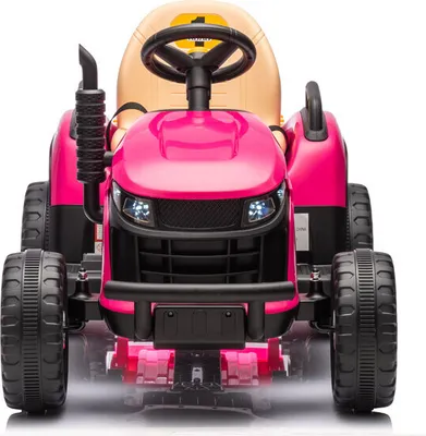 Produktbild von Kinder Traktor Schlepper Bulldog mit Anhänger Kinderauto mit Fernbedienung Tractor Kinder Elektroauto Rosa