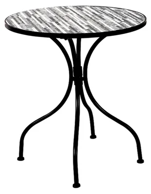 Produktbild von Mosaik Gartentisch Bistrotisch Balkontisch Tisch Ø60cm Stein Optik