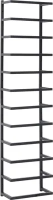 Produktbild von vidaXL Handtuchständer Schwarz 24x12x96 cm Stahl