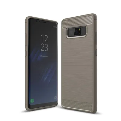 Zdjęcie produktu dla Ochronne etui na telefon komórkowy Samsung Galaxy Note 8 Case Cover Carbon Optics Grey