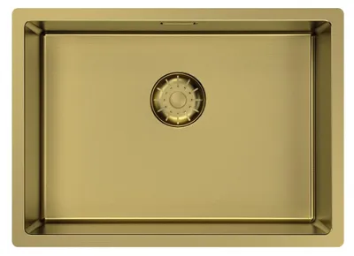 Produktbild von Küchenspüle 50x35 cm PVD Gold platzsparend PCM5035-60 Pure.Sink