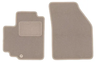 Productafbeelding van Velours voormatten voor Nissan Pixo 2008-2013 (hatchback) – 2-delig, beige, op maat – Wielganizator LUX