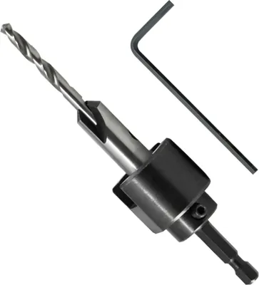 Produktbild von beko Bohrer mit Senker und Tiefenanschlag, einstellbar Ø 5 mm 411 003